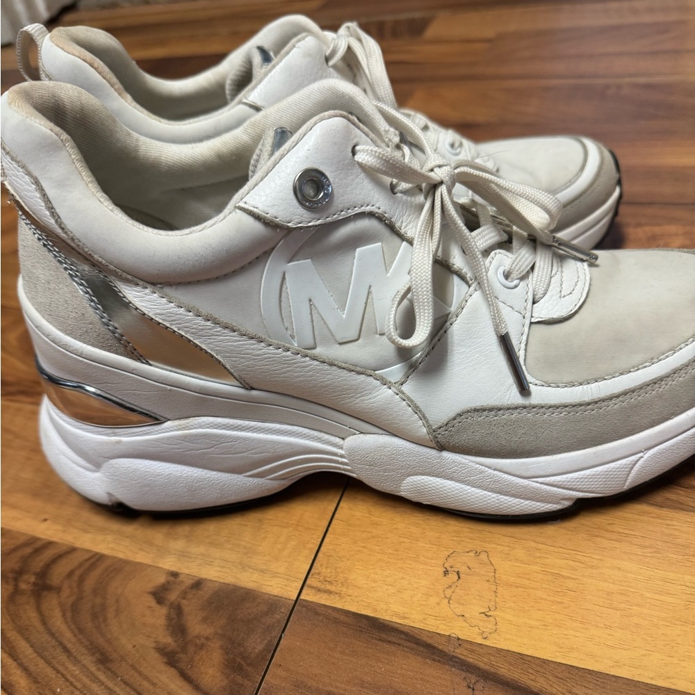 White size 10, women’s Michael Kors Tennis Shoes